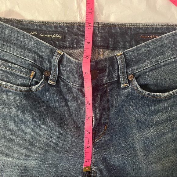 Citizens of Humanity Faye Stretch Low Waist Full Leg Flared Jeans - Sz 27 - Picture 7 of 8